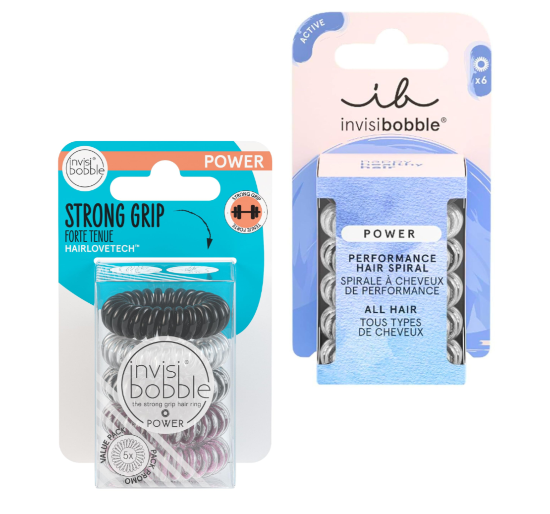 INVISIBOBBLE Power Traceless Spiral Hair Ties Strong Grip - 11 Pack Bundle