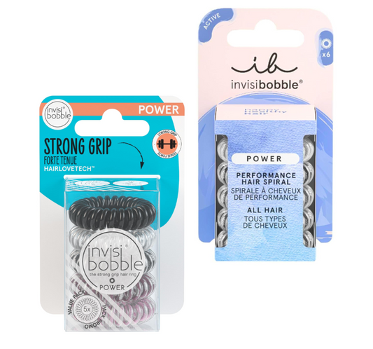 INVISIBOBBLE Power Traceless Spiral Hair Ties Strong Grip - 11 Pack Bundle