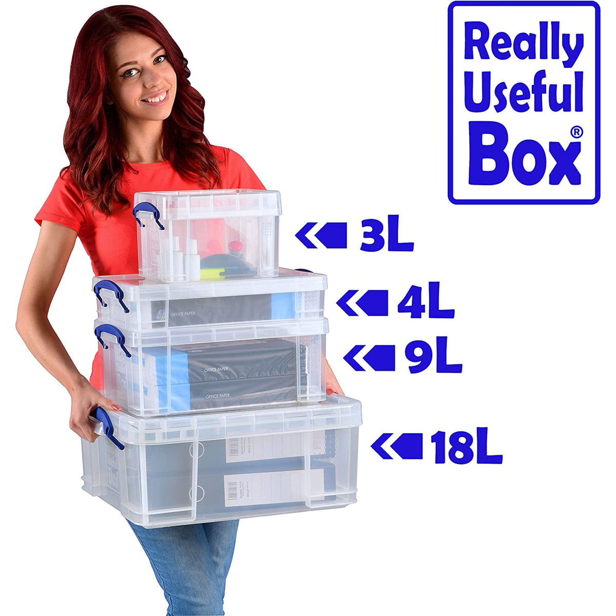 Really Useful Box 4 Litre Clear Plastic Storage Container
