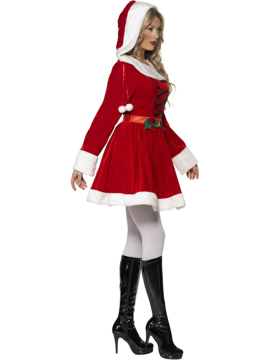 Smiffys Miss Santa Costume Red Dress Women's Size 8-10
