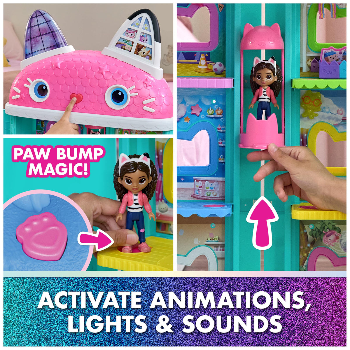 Gabby's Dollhouse Movie Meow-mazing Interactive Dollhouse with Lights & Sound