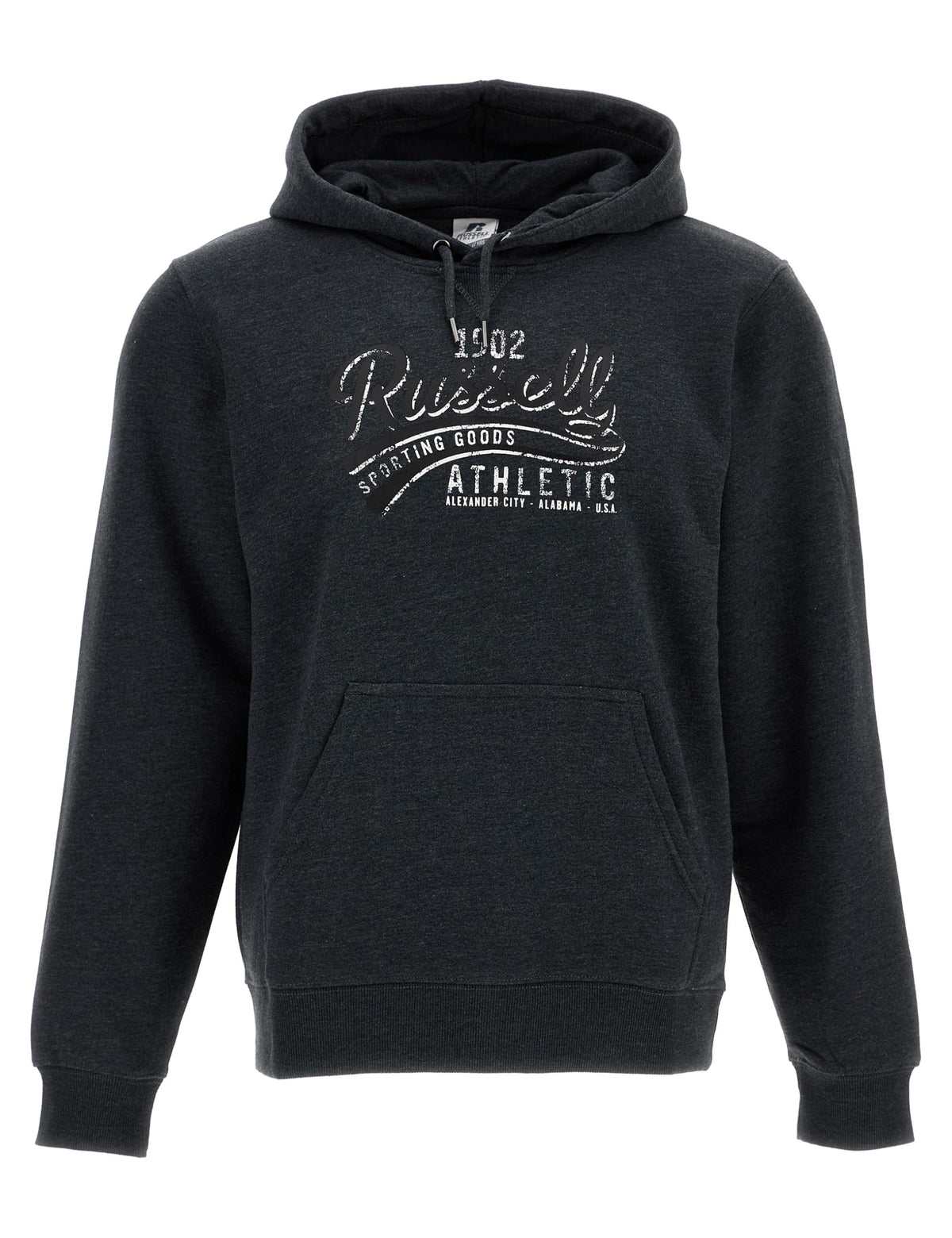 Russell Athletic Kids Pullover Hoody Sweatshirt Winter Charcoal Marl