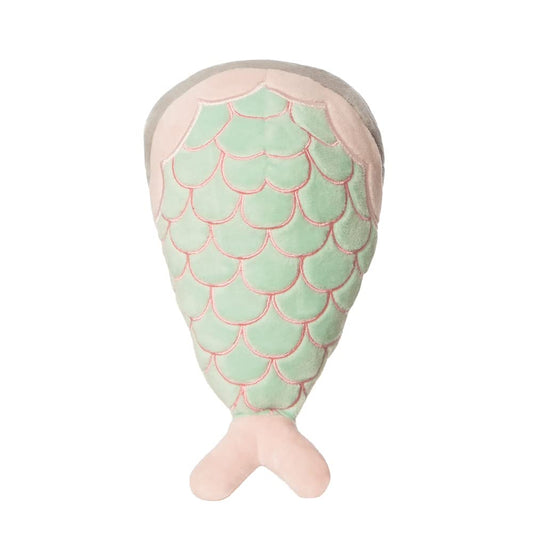 AURORA Mermaid Pusheen Soft Toy, Eco-friendly Plush Cat, Pink & Aqua
