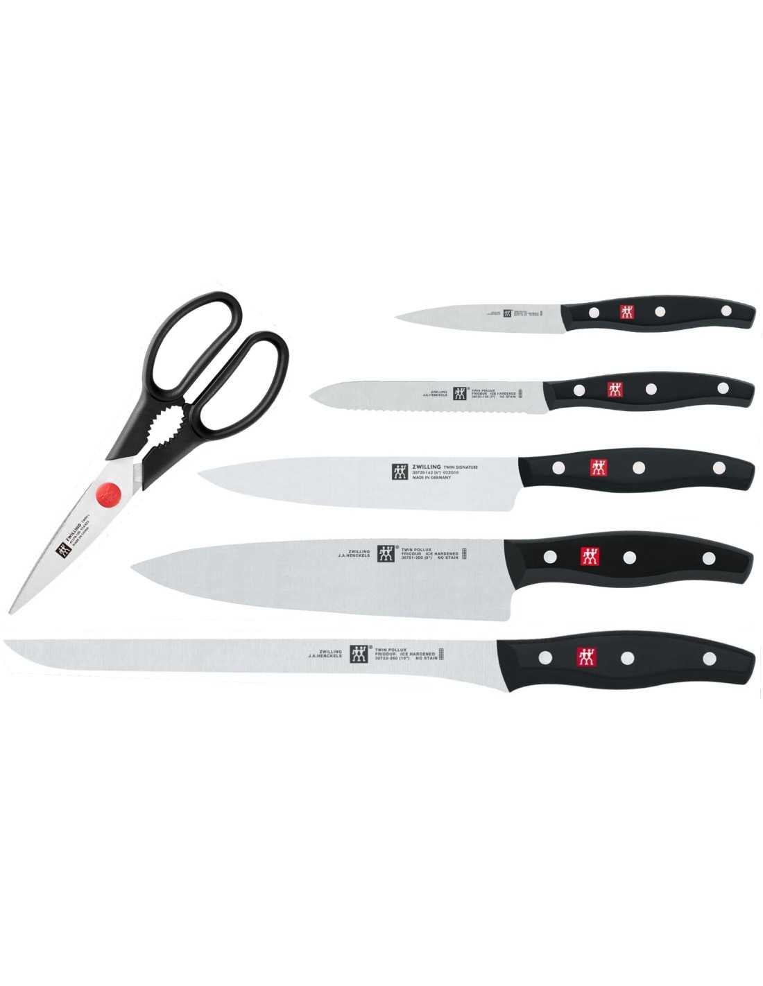  Zwilling Twin Pollux Set of 5 Knives with Twin L Scissors