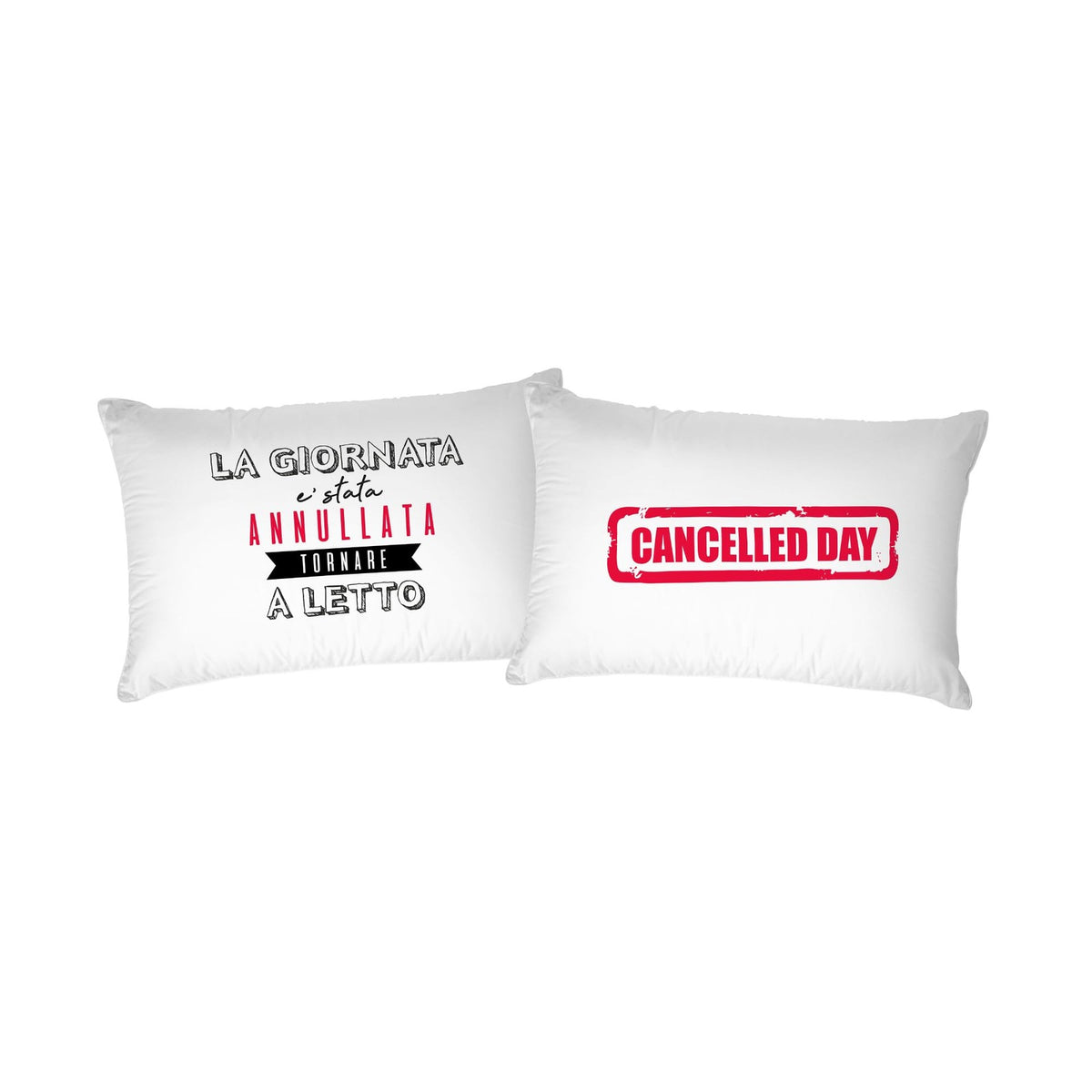 Italian Bed Linen Pair Pillowcases 100% Cotton Digital Print PR-42