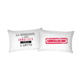 Italian Bed Linen Pair Pillowcases 100% Cotton Digital Print PR-42
