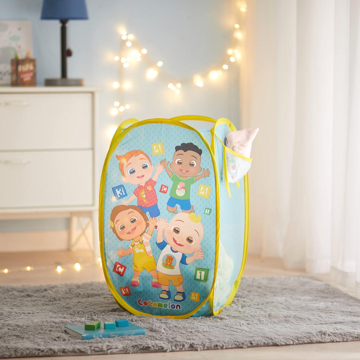 Cocomelon Printed Pop-UP Storage Box for Children, Versatile & Portable