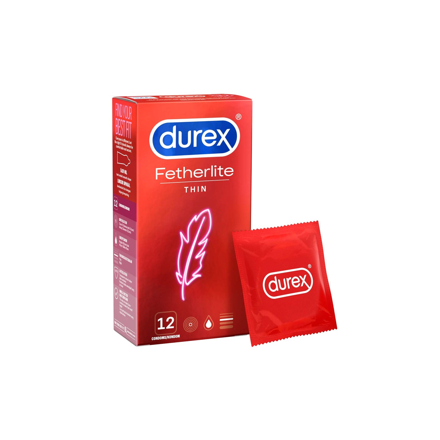 Durex Fetherlite Condoms - Box of 12