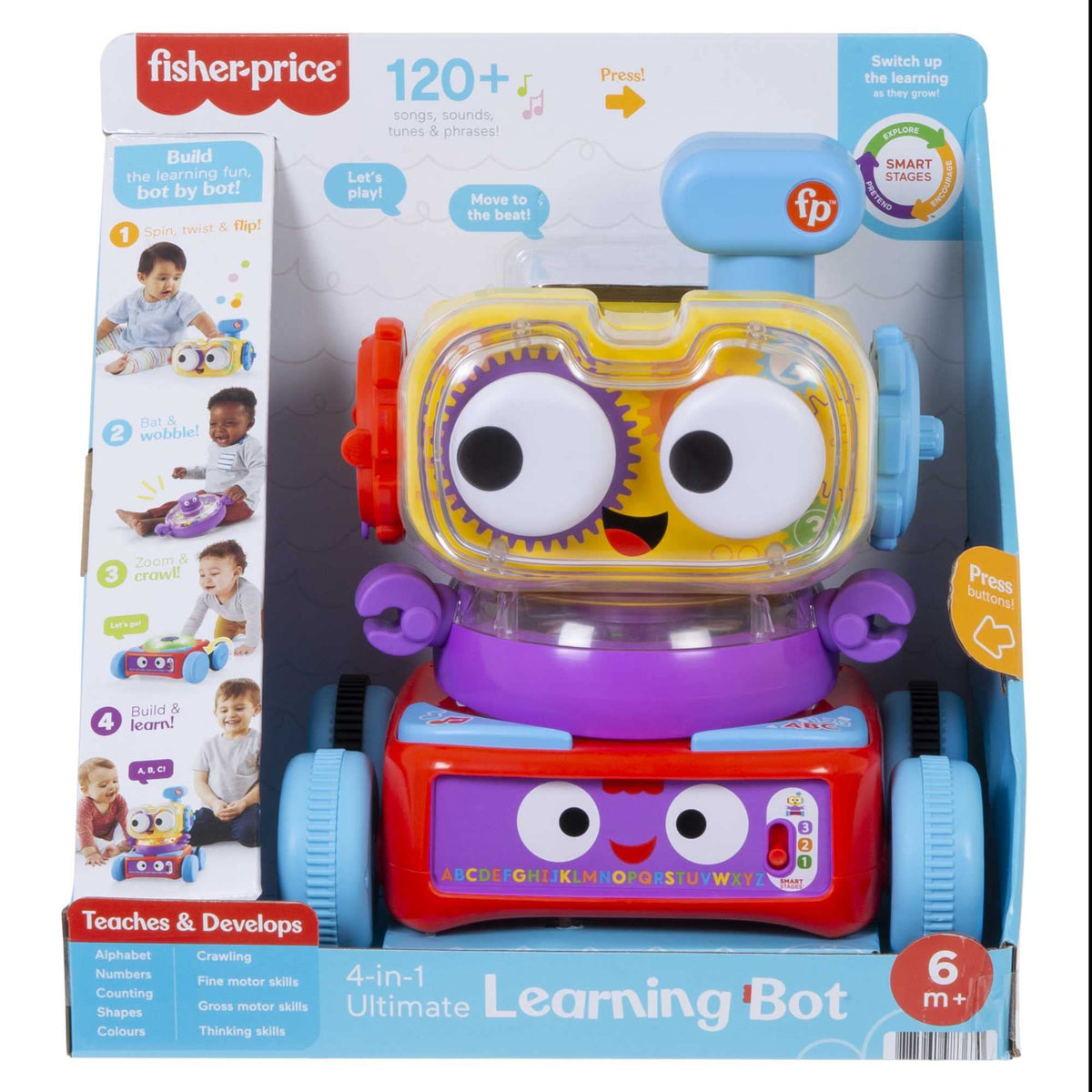 Fisher-Price 4-in-1 Ultimate Learning Bot 6m+ Electronic Activity Toy
