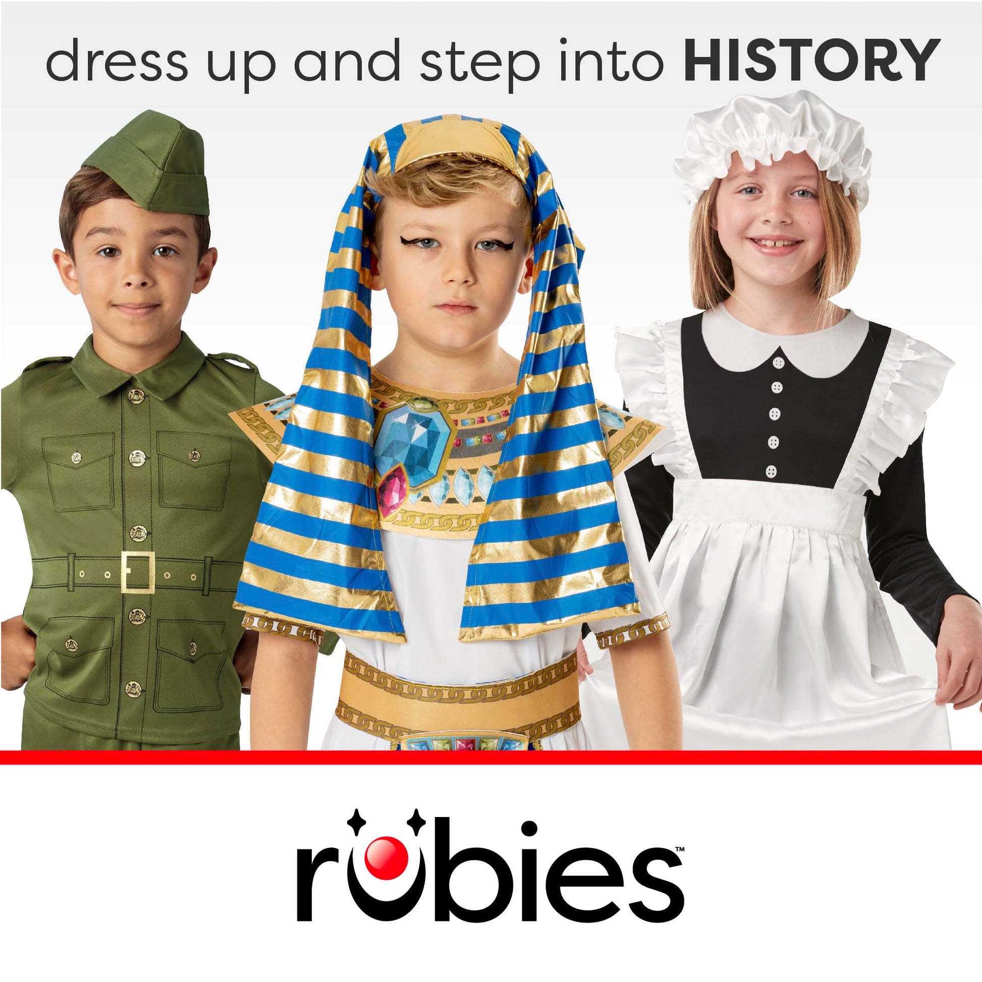 Rubies Tudor Girl Costume Fancy Dress Red Blue White 8-10 Years
