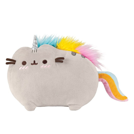 Aurora Pusheenicorn Blushing Grey Soft Unicorn Plush Toy