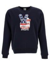 Russell Athletic Kids Hooded Sweatshirt Marine Crew Neck