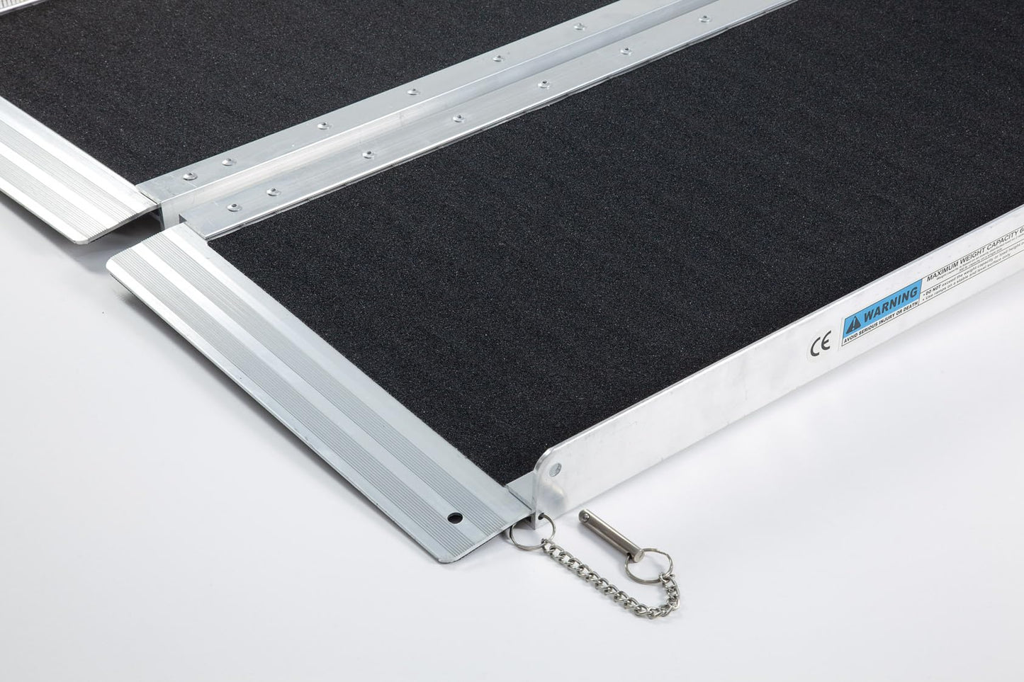 Strong Wheelchair Ramp 6ft / 183cm Multifold Access Ramp for Steps, Doorways, Homes Anti-slip Aluminium Disabled Access Ramp