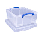 Really Useful Box 18 Litre Clear Plastic Storage Box with Lid