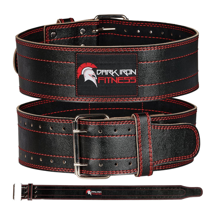 Dark Iron Fitness Medium 120cm Genuine Leather Pro Weightlifting Belt - Medium (29" - 41")