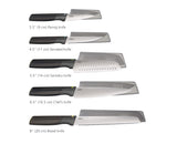 Joseph Joseph Duo 5 Piece Elevate Kitchen Knife Set Japanese Stainless Steel Blades