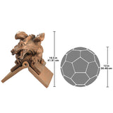 Design Toscano Apex Winged Dragon Sculptural Roof Cresting in Brown
