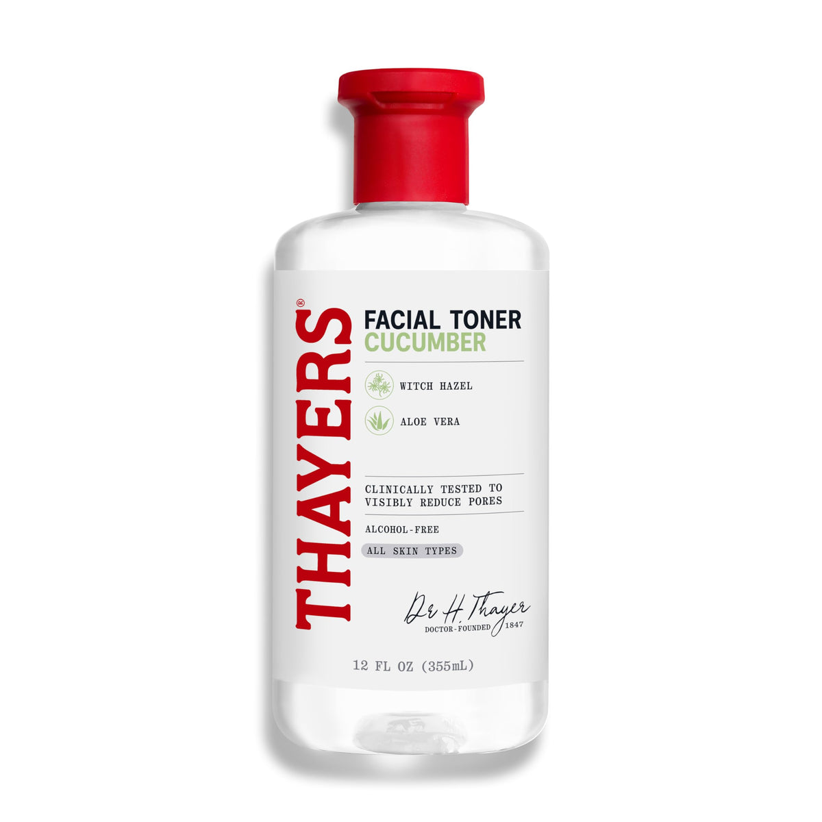 Thayers Witch Hazel Facial Toner Cucumber Aloe Vera 355ml - Alcohol-Free & All Skin Types
