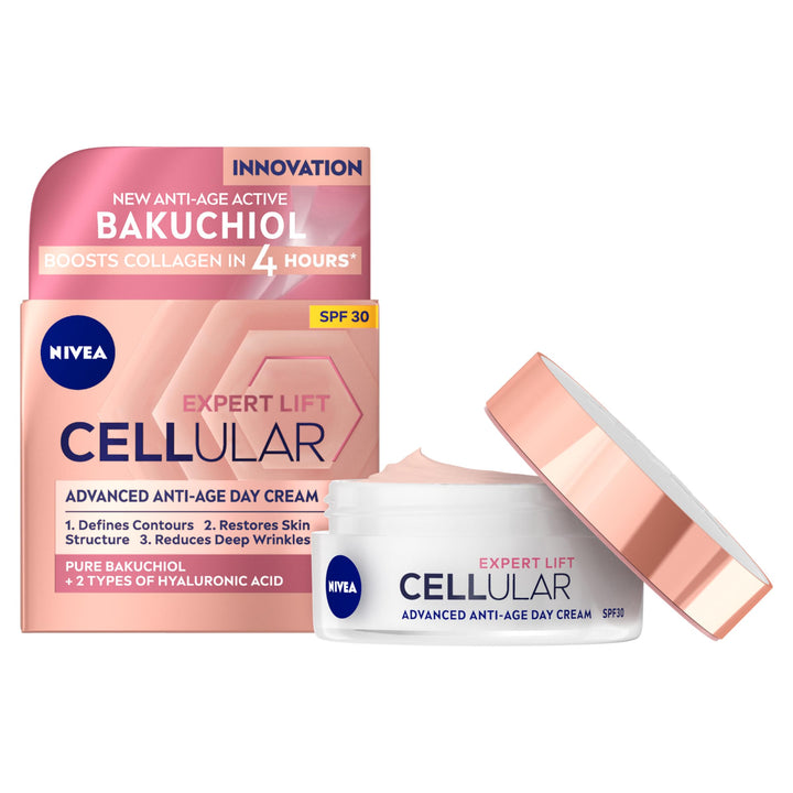 NIVEA Cellular Expert Lift Anti-Age Day Cream 50ml with Pure Bakuchiol SPF30