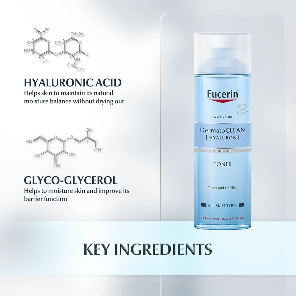 Eucerin DermatoCLEAN Hyaluron Tonic Lotion 200ml - Clarifying Face Toner