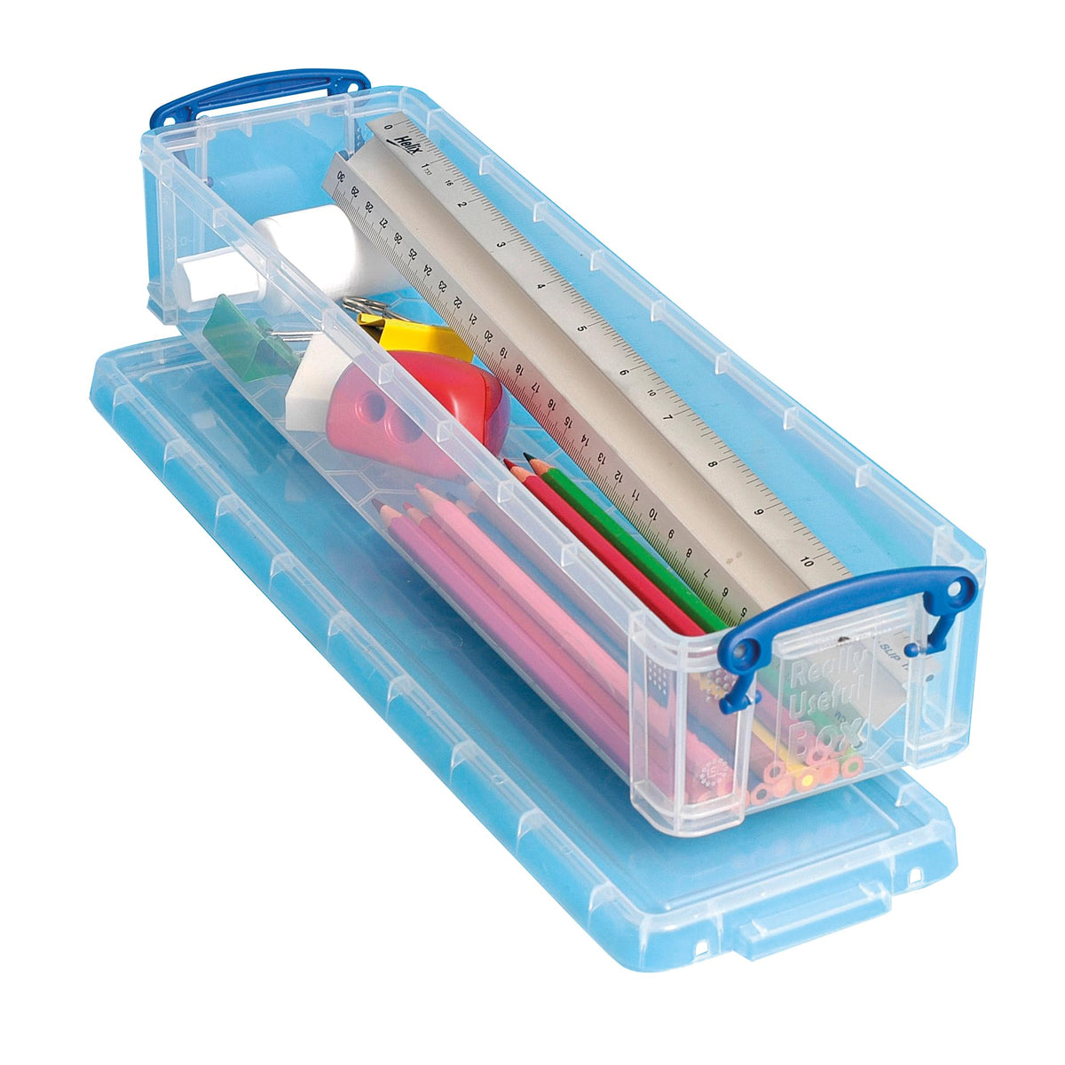 Really Useful Box 1.5 Litre Clear Plastic Storage Container with Clip Handles