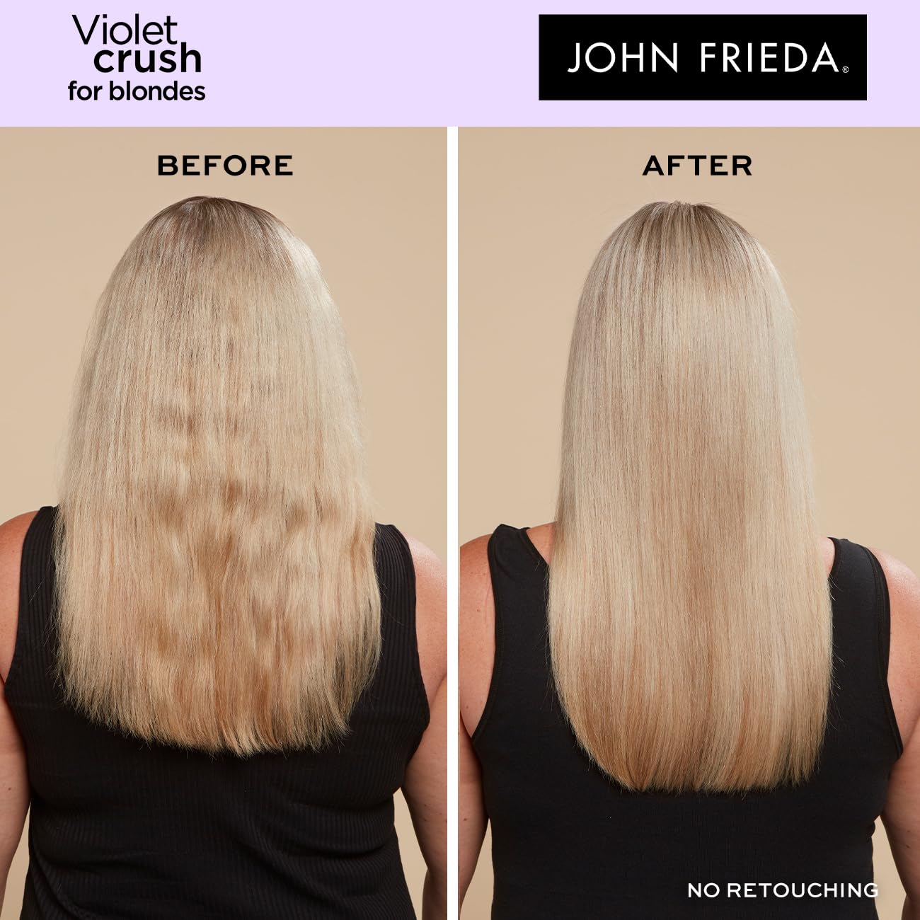 John Frieda Violet Crush Purple Shampoo and Conditioner Bundle 2 x 500ml