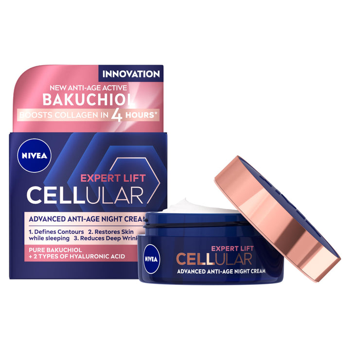 NIVEA Cellular Expert Lift Anti-Age Night Cream 50ml with Pure Bakuchiol