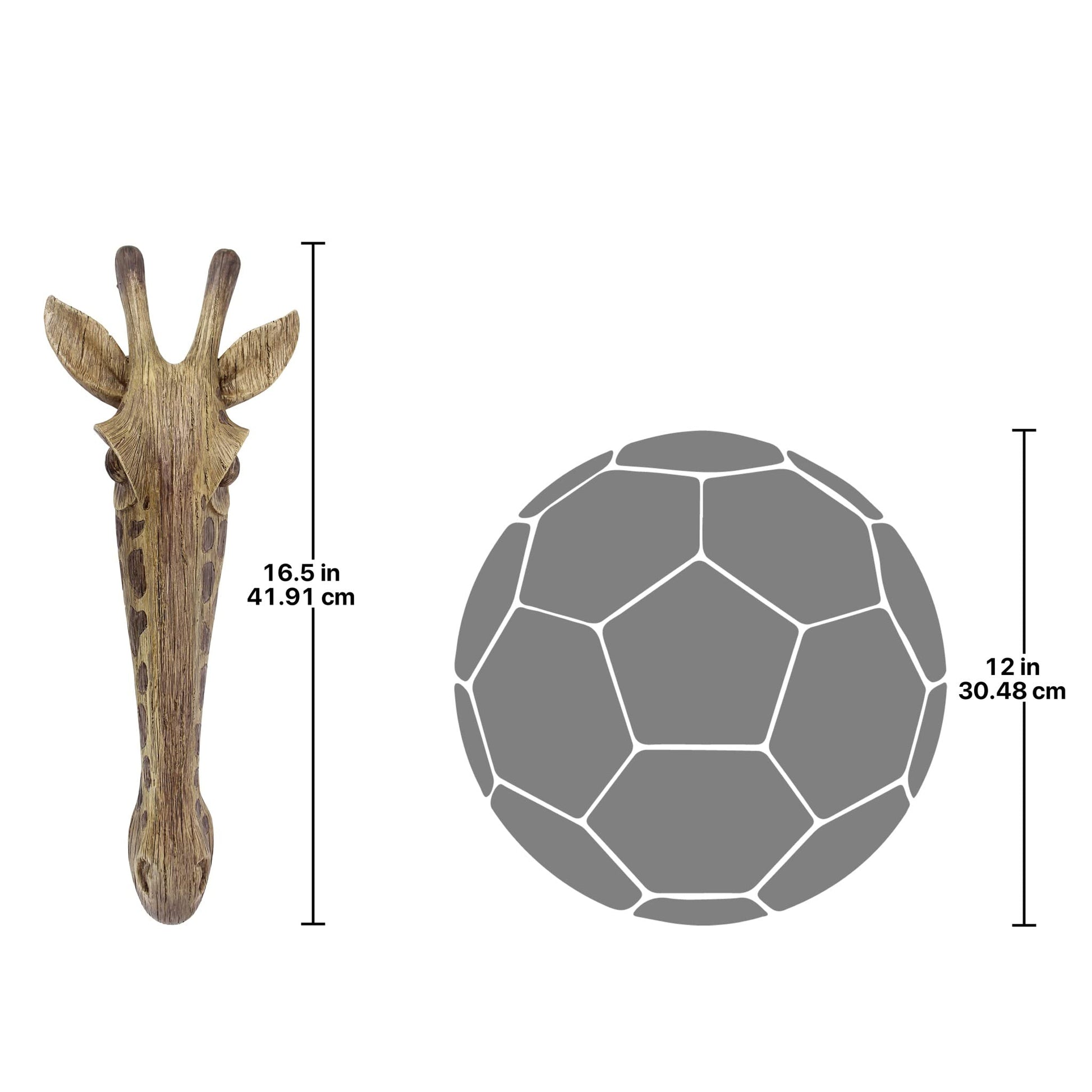 Design Toscano Giraffe Animal Mask Wall Sculpture - African Savannah Art