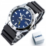 Casio Enticer Analog Blue Dial Men's Watch MTP-VD01-2EVUDF - Water Resist 50m