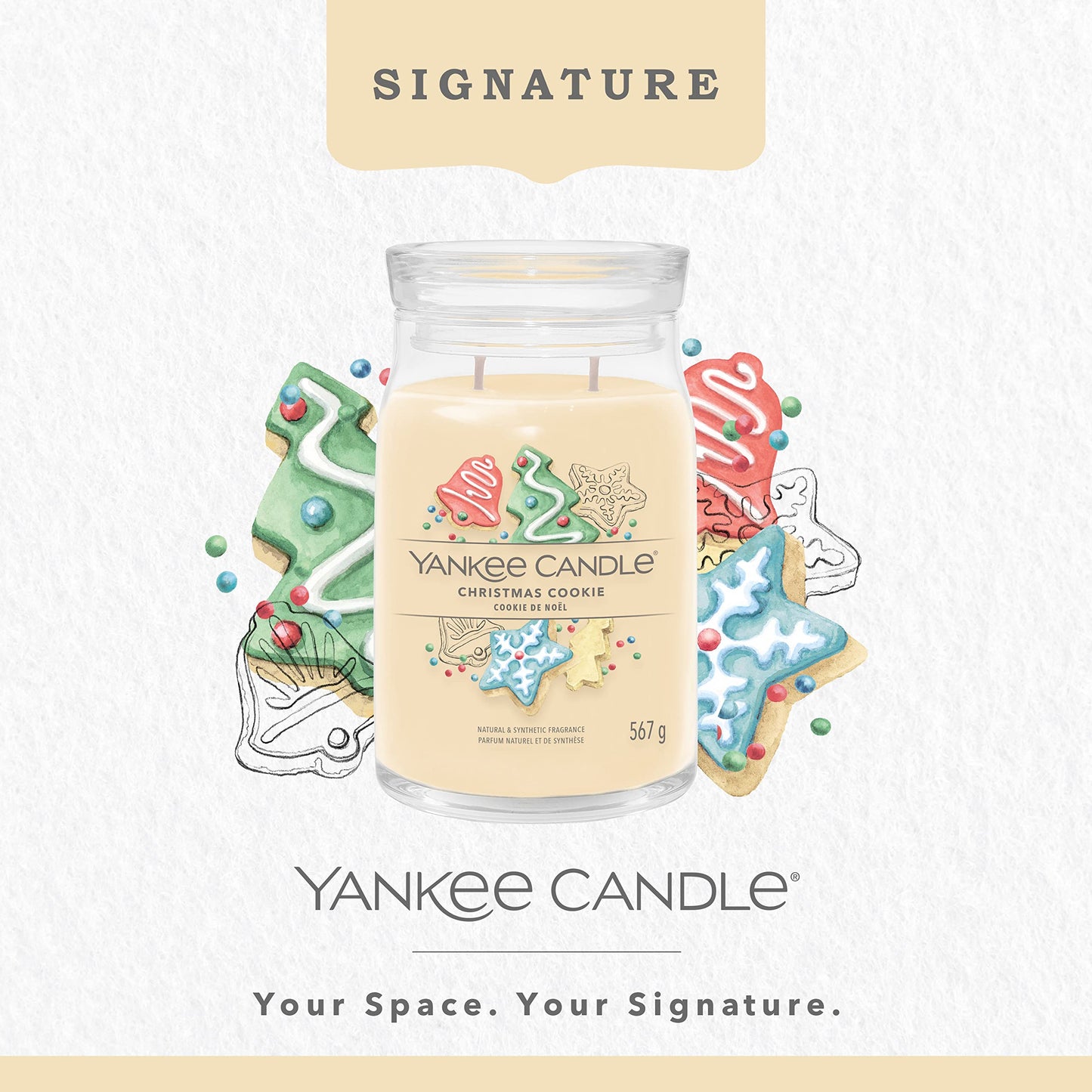 Yankee Candle Signature Large Scented Jar Candle - Christmas Cookie