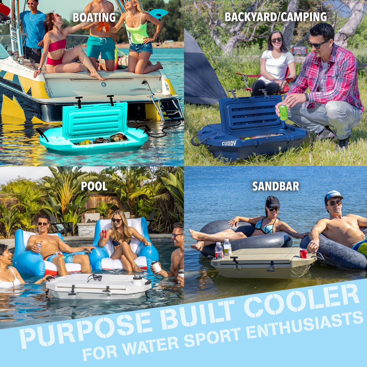 GoSports Cuddy 40QT Floating Cooler & Dry Storage Vessel