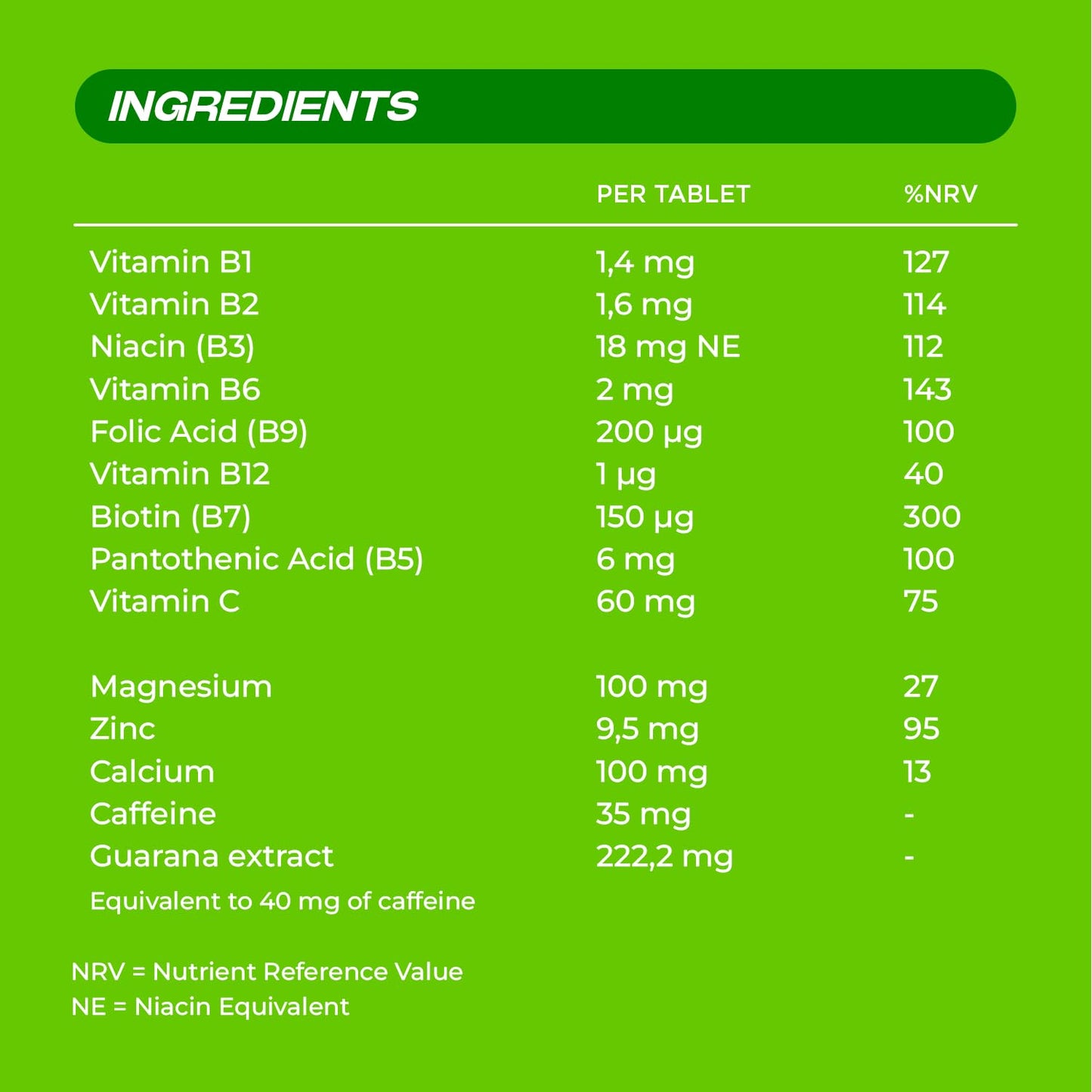 Berocca Boost Effervescent Tablets with Caffeine & Guarana, 20 Tablets - Acerola Cherry