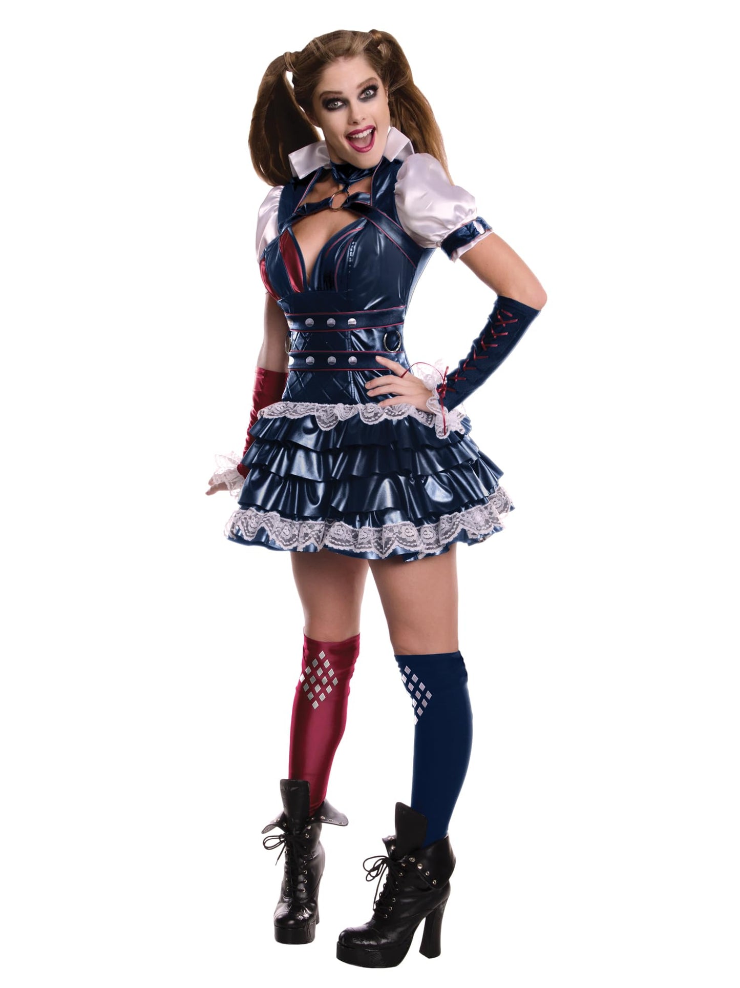Rubies Official Harley Quinn Batman Arkham Costume Adult Ladies Medium