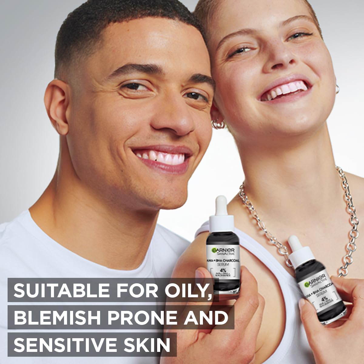 Garnier SkinActive 4% AHA BHA Niacinamide Charcoal Serum 30ml