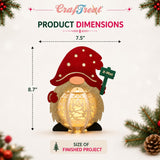 CrafTreat Gnome Paper Lantern DIY Christmas Craft Kit