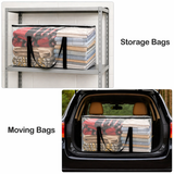 4 Pack 90L Heavy Duty Moving Bags/Storage Totes, Water-Resistant Packing Bags - 74 x 36cm