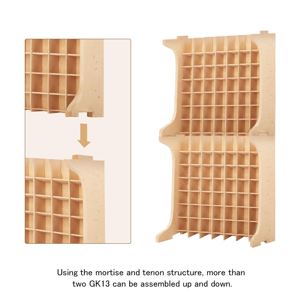 Bucasso Paint Rack Organizer 49 Holes - 10ml/18ml MR HOBBY Storage - Model Tool Storage with MDF Material, Craft Paint Holder Rack