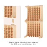 Bucasso Paint Rack Organizer 49 Holes - 10ml/18ml MR HOBBY Storage - Model Tool Storage with MDF Material, Craft Paint Holder Rack