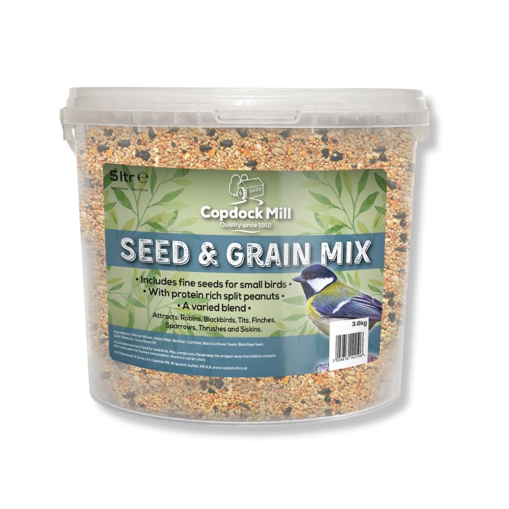 Copdock Mill Wild Bird Seed Mix 3.8kg Tub - Natural All Year Food